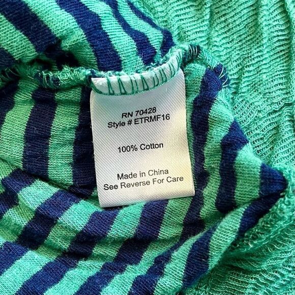 Evy’s Tree Pullover Hoodie Striped Sleeves Pocket Pouch Medium - Picture 11 of 13